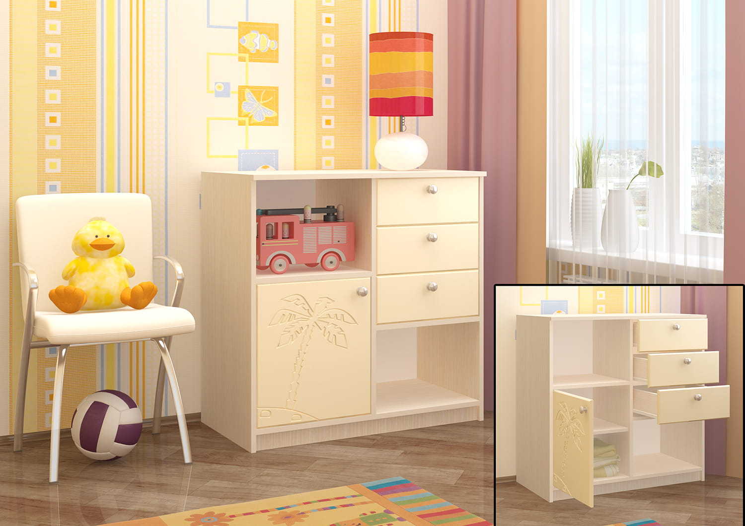 комоды и шкафы для детской комнаты
