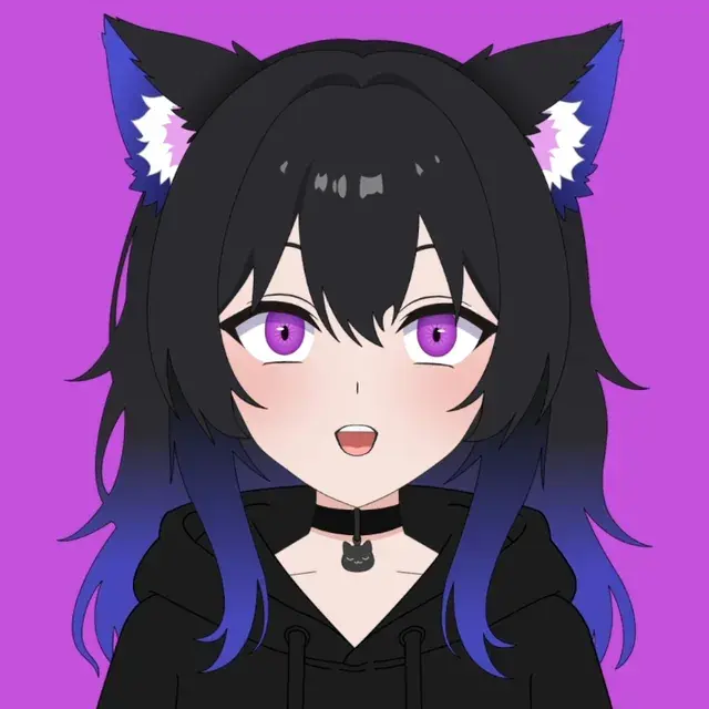 Удивление — VTuber модель кошкодевочки