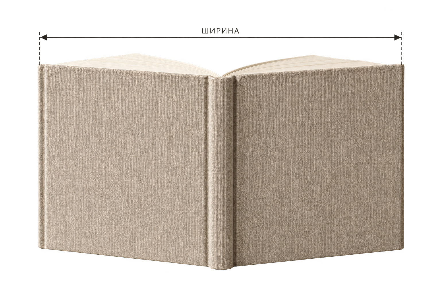 Как измерить ширину книги в развороте