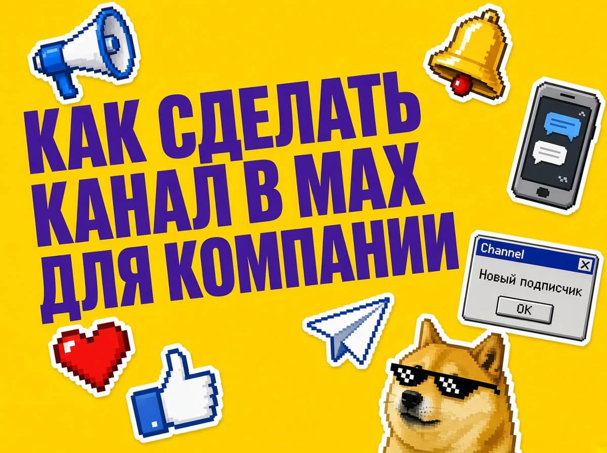 Как сделать канал в MAX для компании