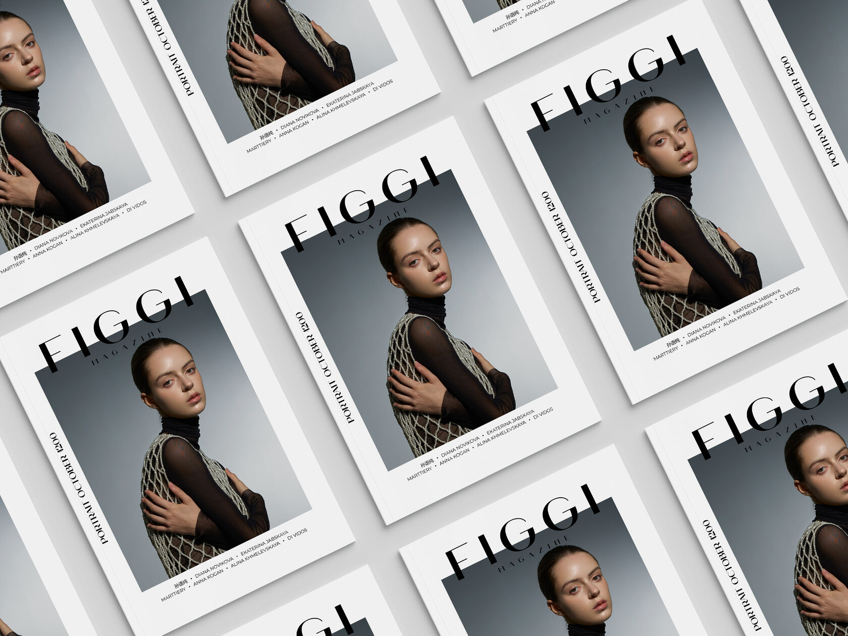 Editorial fashion photograph featured in Figgi Magazine