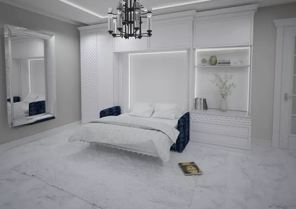 откидная кровать-трансформер в разложенном виде