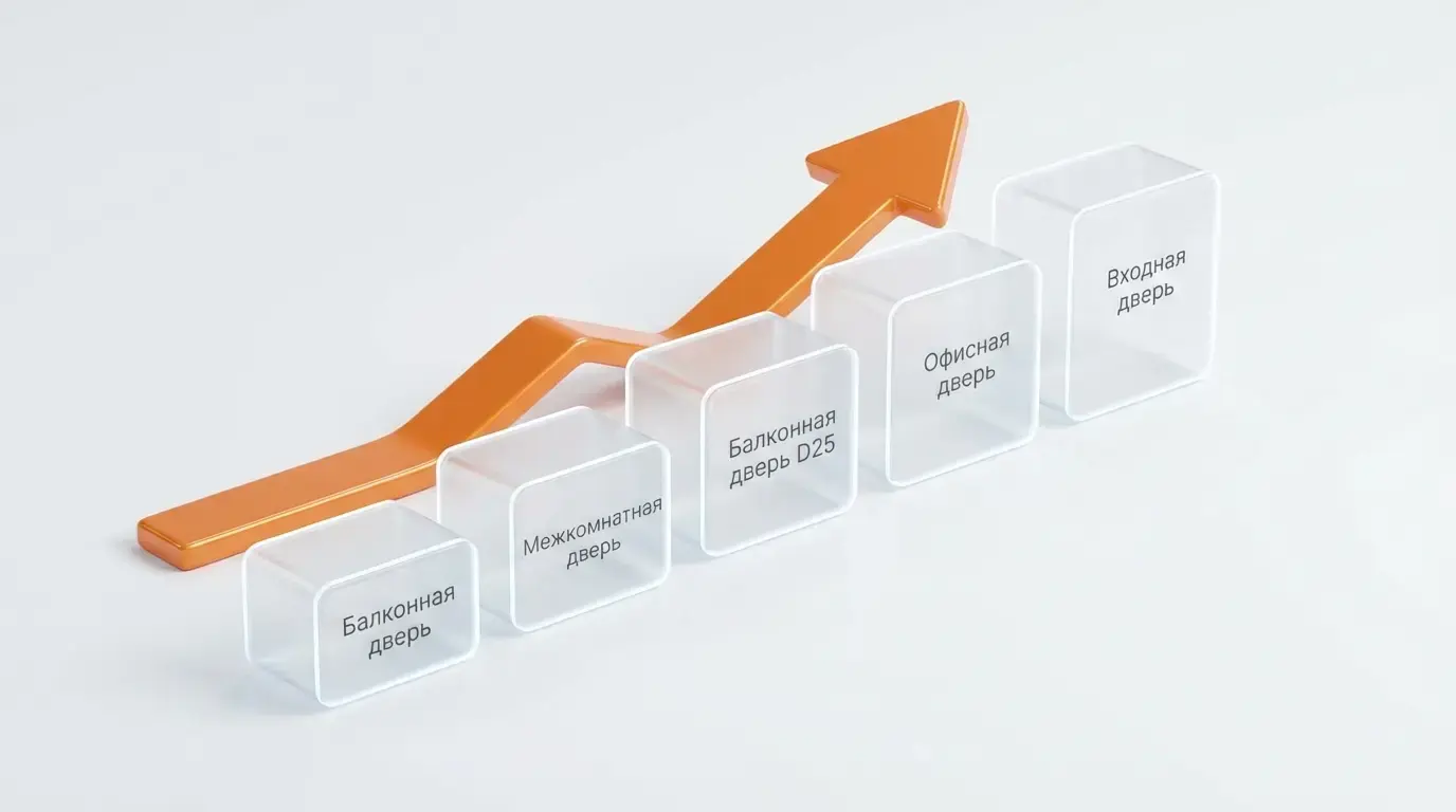 Инфографика: классификация пластиковых дверей от балконных до входных