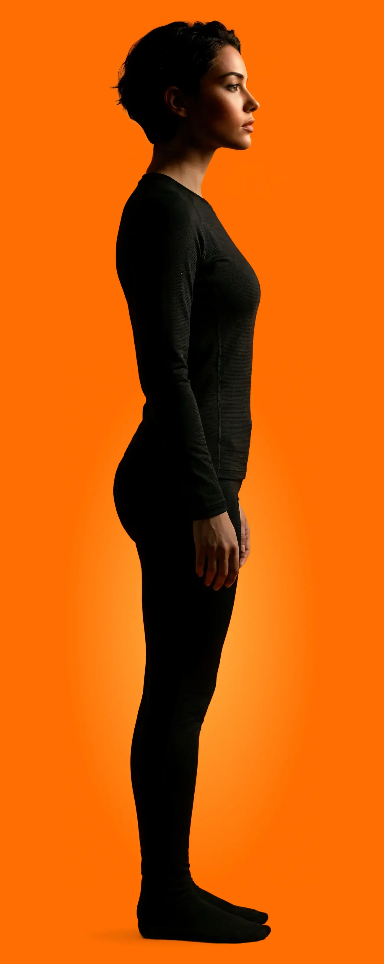 Девушка на диагностике в полный рост