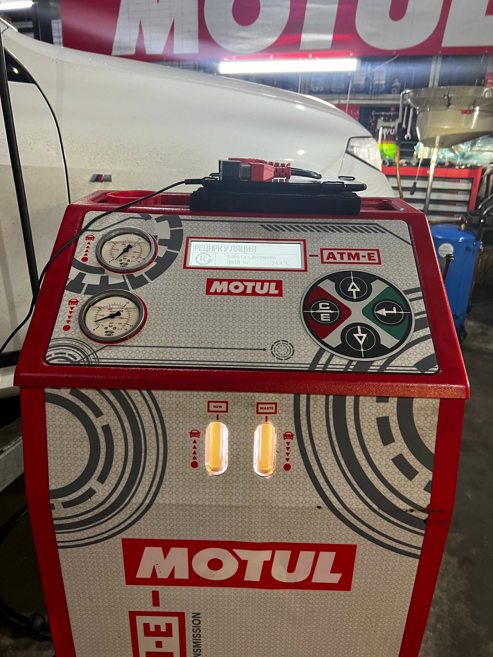 Результат обслуживания АКПП в Motul Team