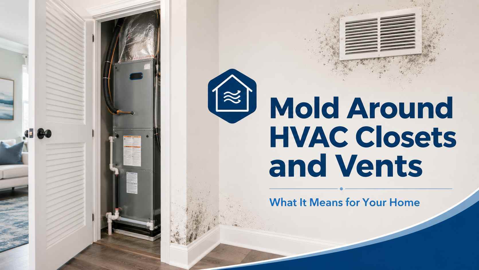 Mold around HVAC closet and wall vent in a Northern Virginia