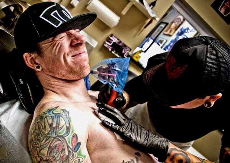 Места нанесения татуировок