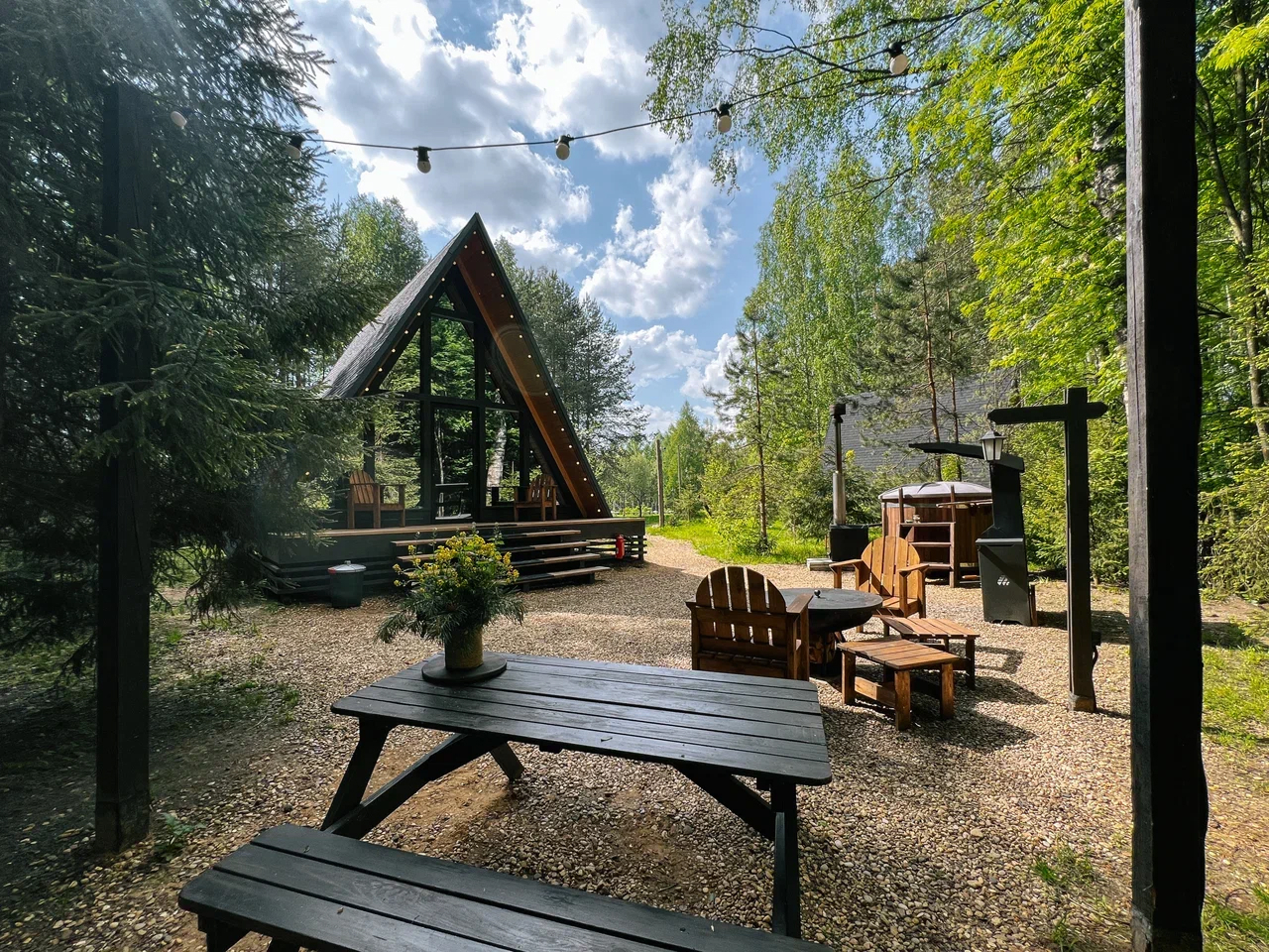 Глэмпинг в Подмосковье пет френдли Под кронами