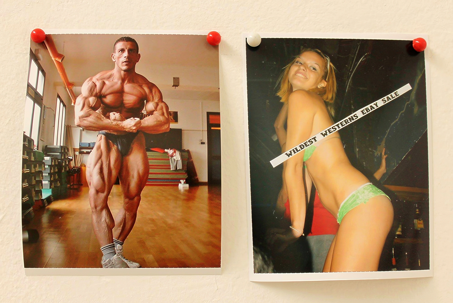 Фрагмент серыі Алены Пратасевіч «#Perfect Body (хэштэг Ідэальнае цела)» / выстава «Anatomia. Ідэальнае цела», Менск 2015