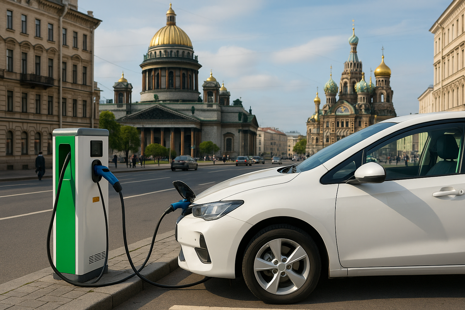 сколько стоит зарядка электромобиля в Санкт-Петербурге