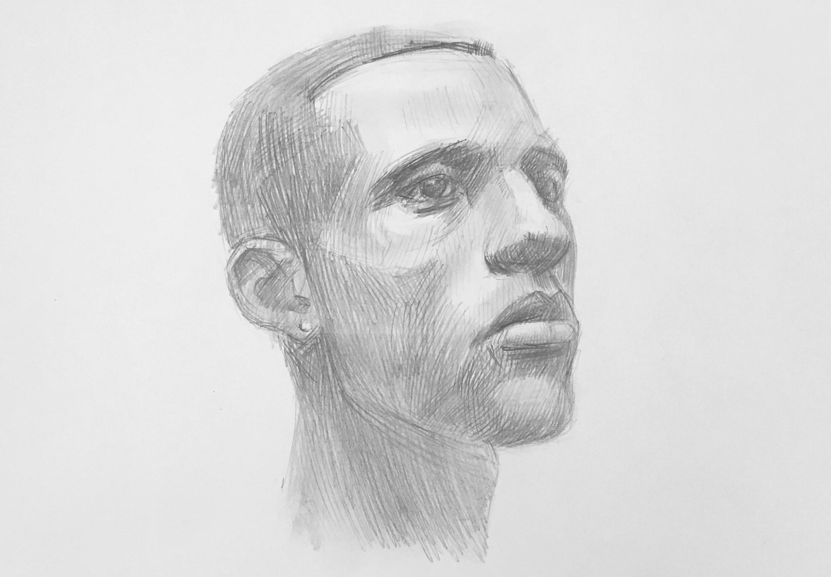 Рисунок человека в полный рост карандашом