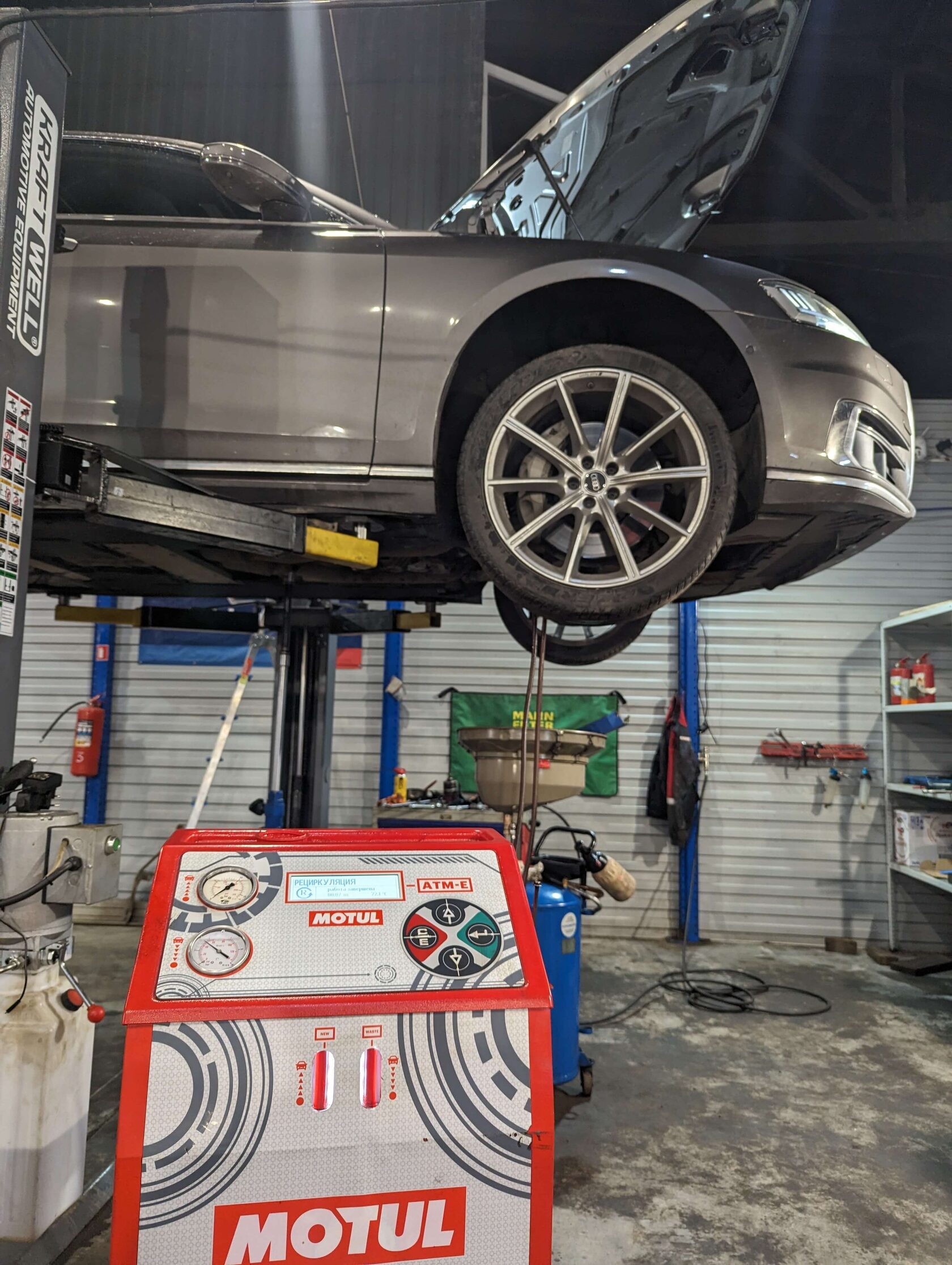 Чистое масло после аппаратной замены