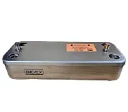 Теплообменник ГВС Ariston Uno, Beretta, Electrolux, Ferroli, Fondital, 148 мм, 12 пл., GIDEX Италия