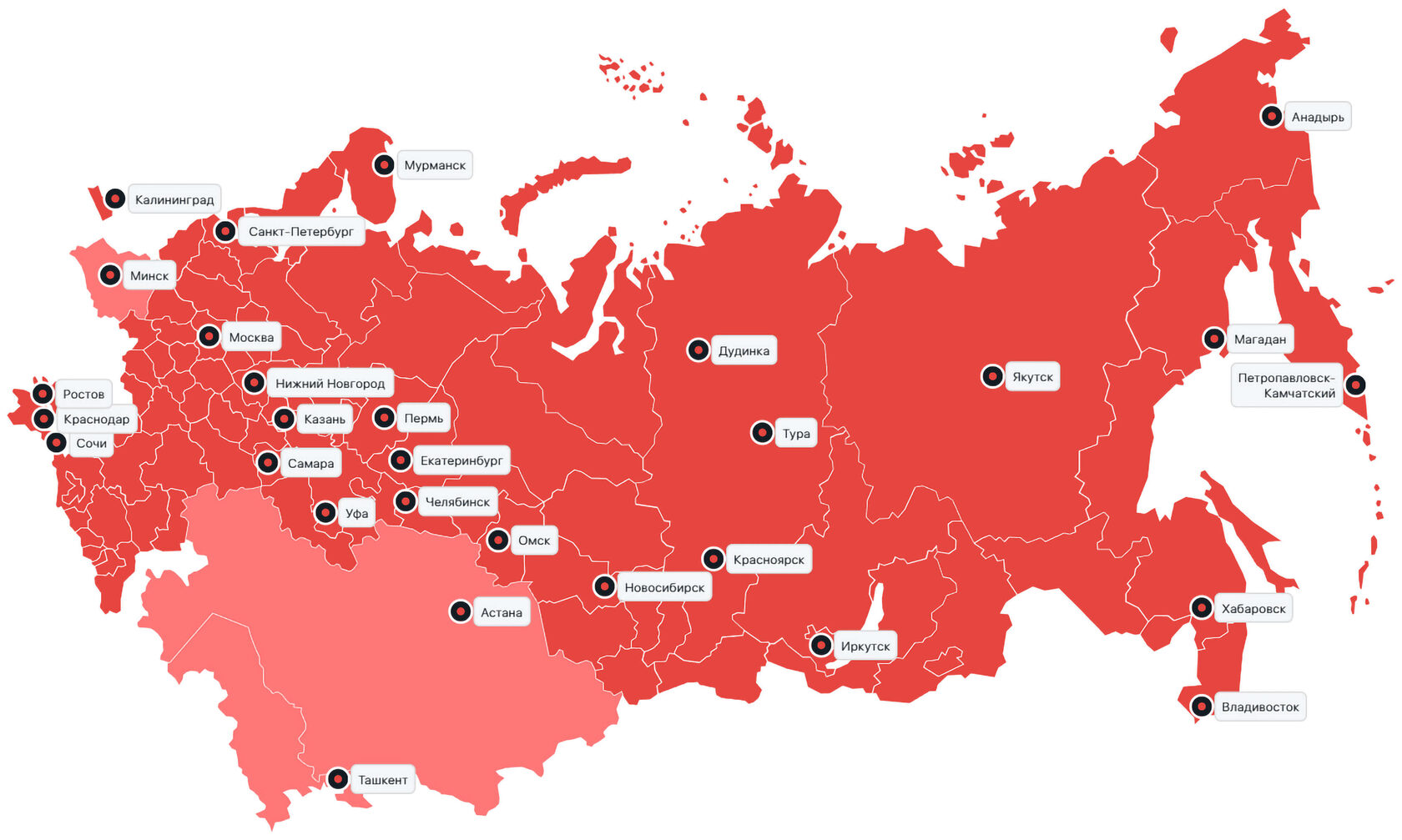 карта российской федерации 2025