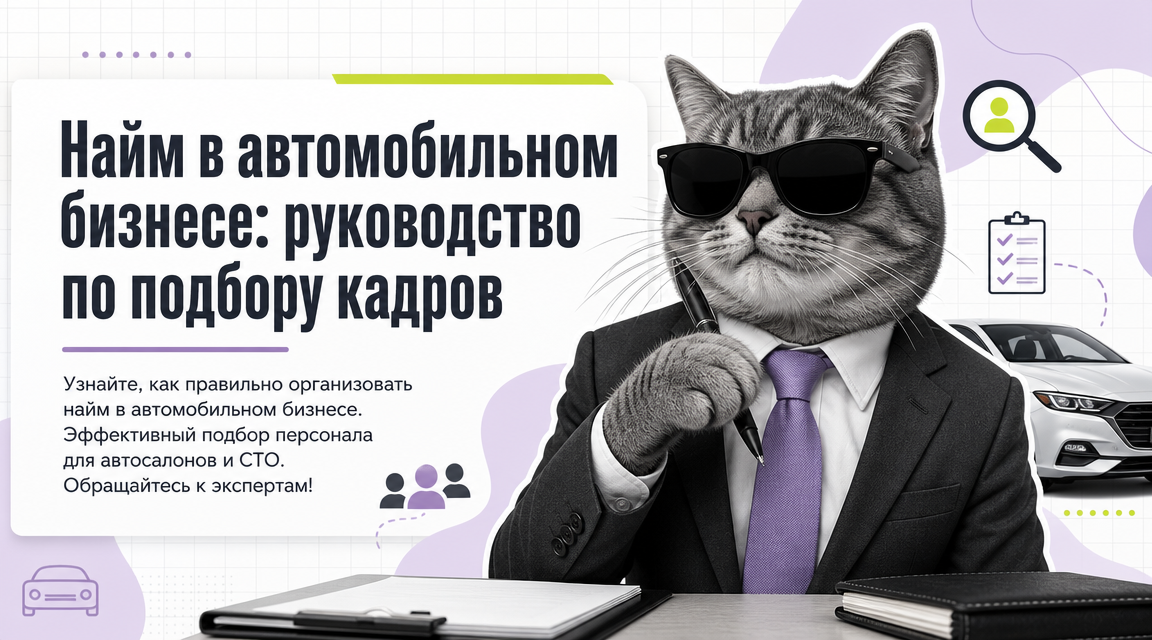 Найм в автомобильном бизнесе: руководство по подбору кадров