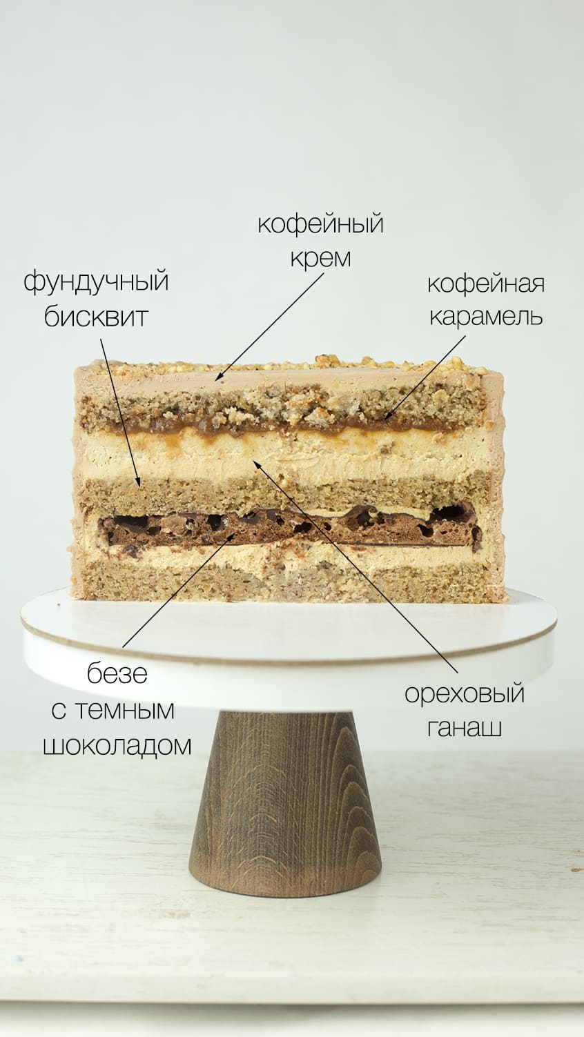 Фундучно-кофейный торт с безе от Sahar Homebakery Нижний Новгород