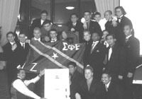 Tony and SigEp family at Chartering Banquet