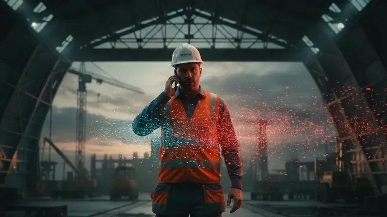 Строитель на объекте