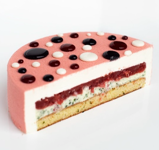 mousse cake in simple mold