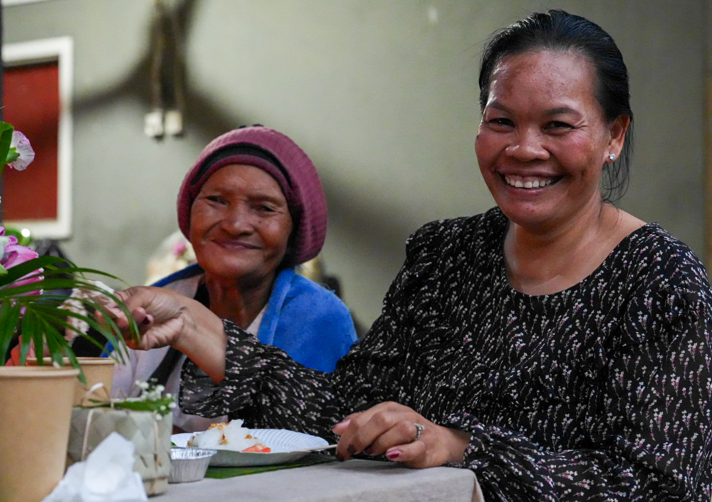 Elders gathering and sharing daily life