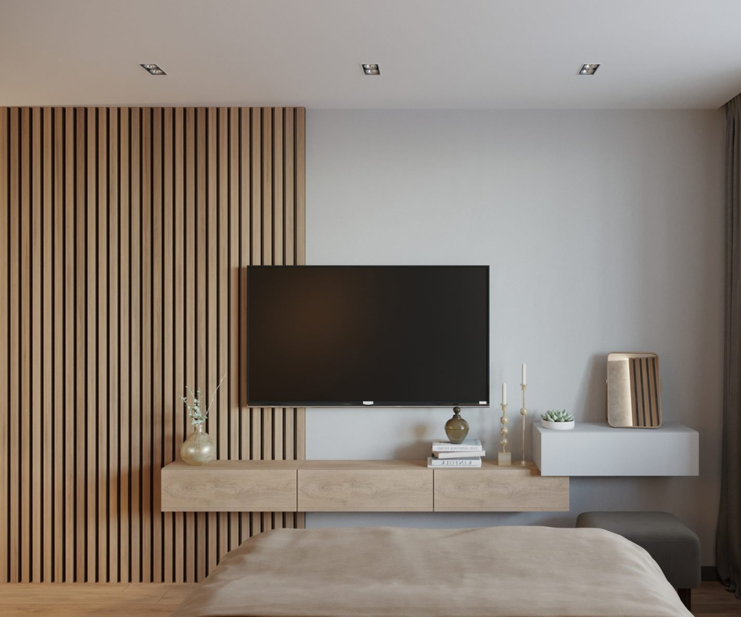 декоративные рейки в интерьере