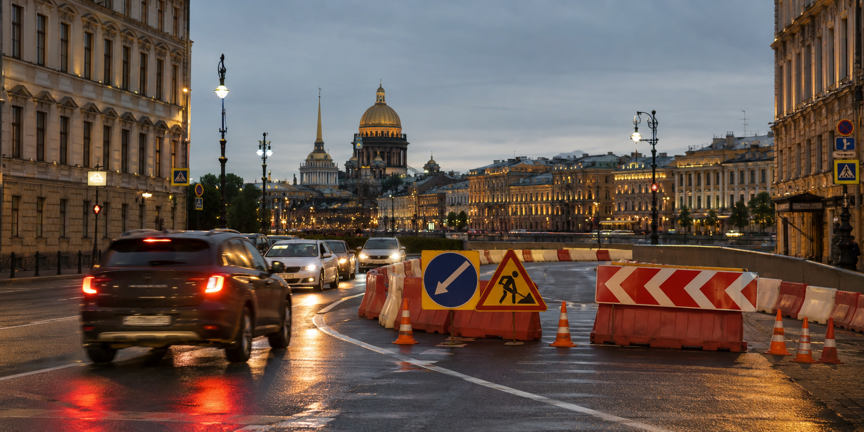 Ограничение движения в Санкт-Петербурге
