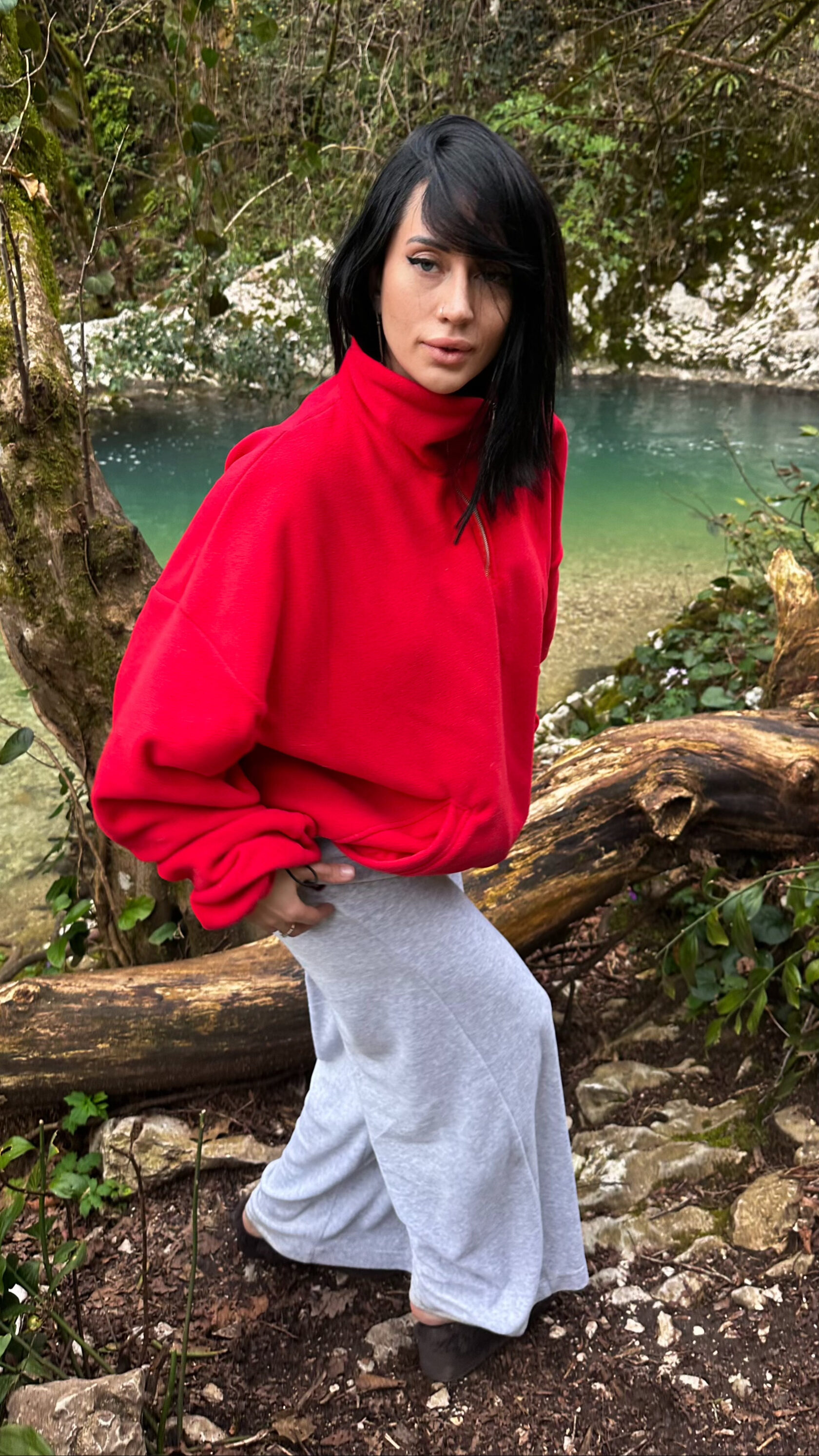 толстовка флис красная женская мужская оверсайз спб мск 