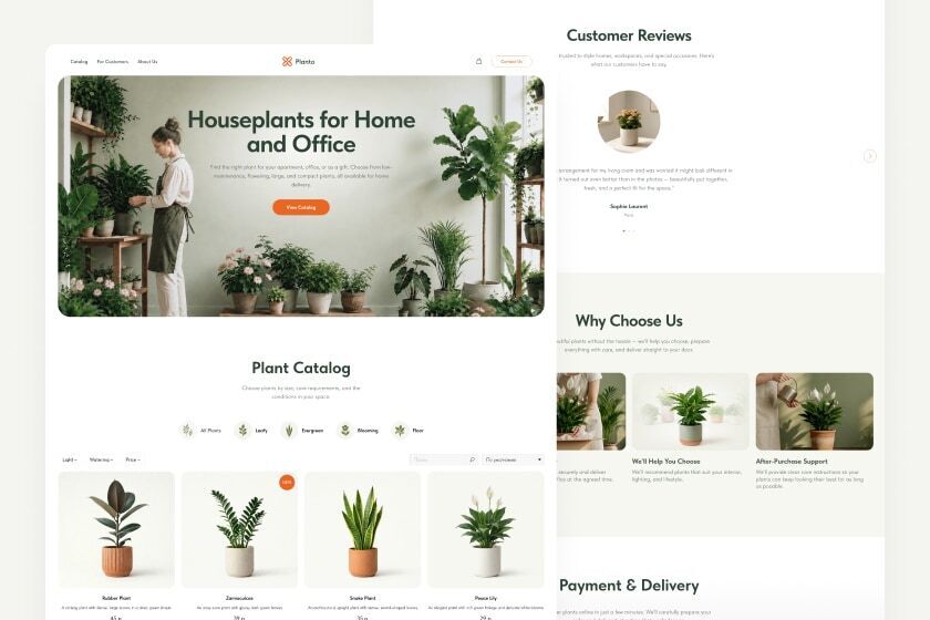 Houseplants Store Template