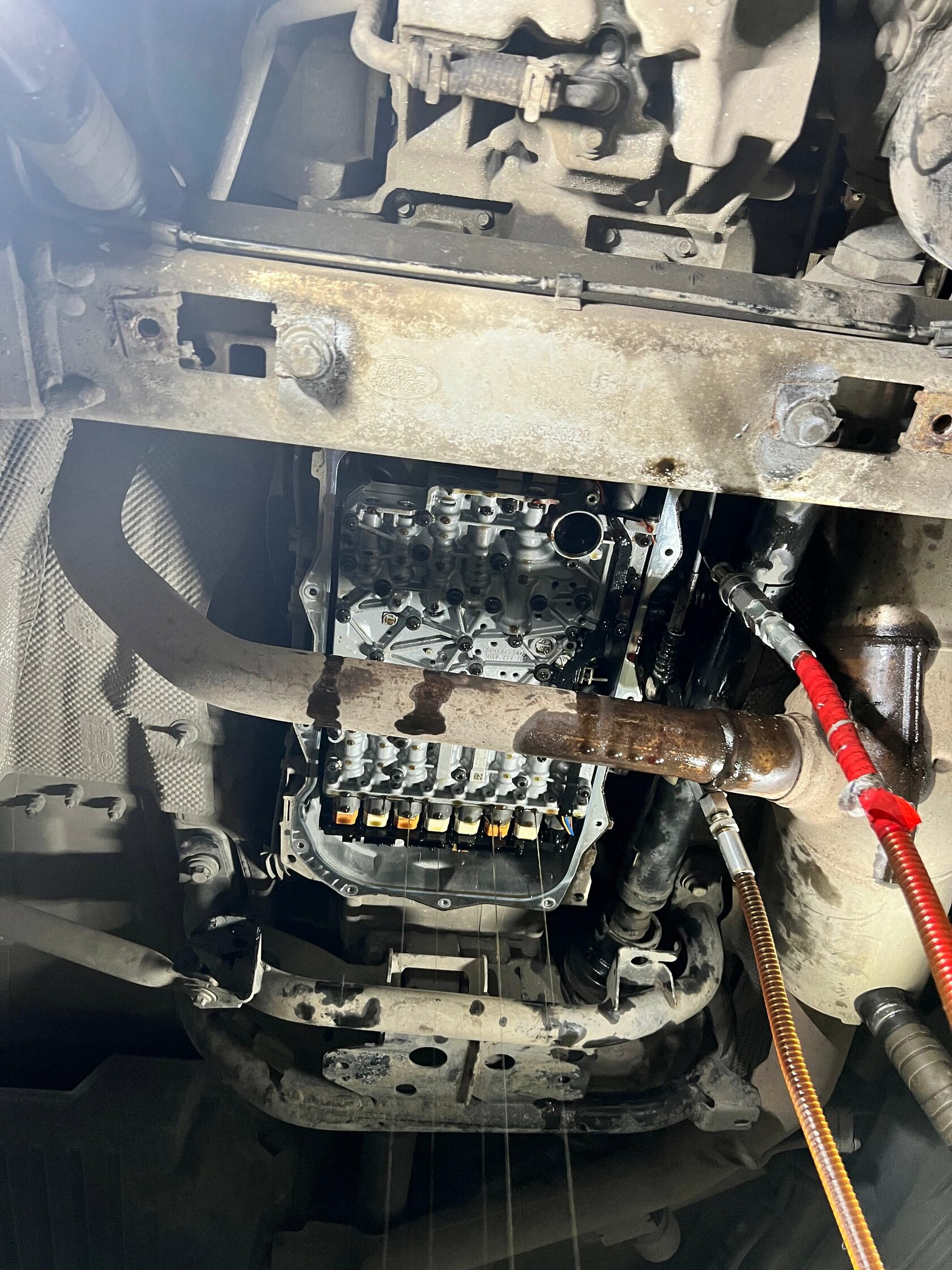 Промывка каналов АКПП Land Rover