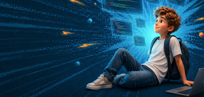 Подросток изучает JavaScript