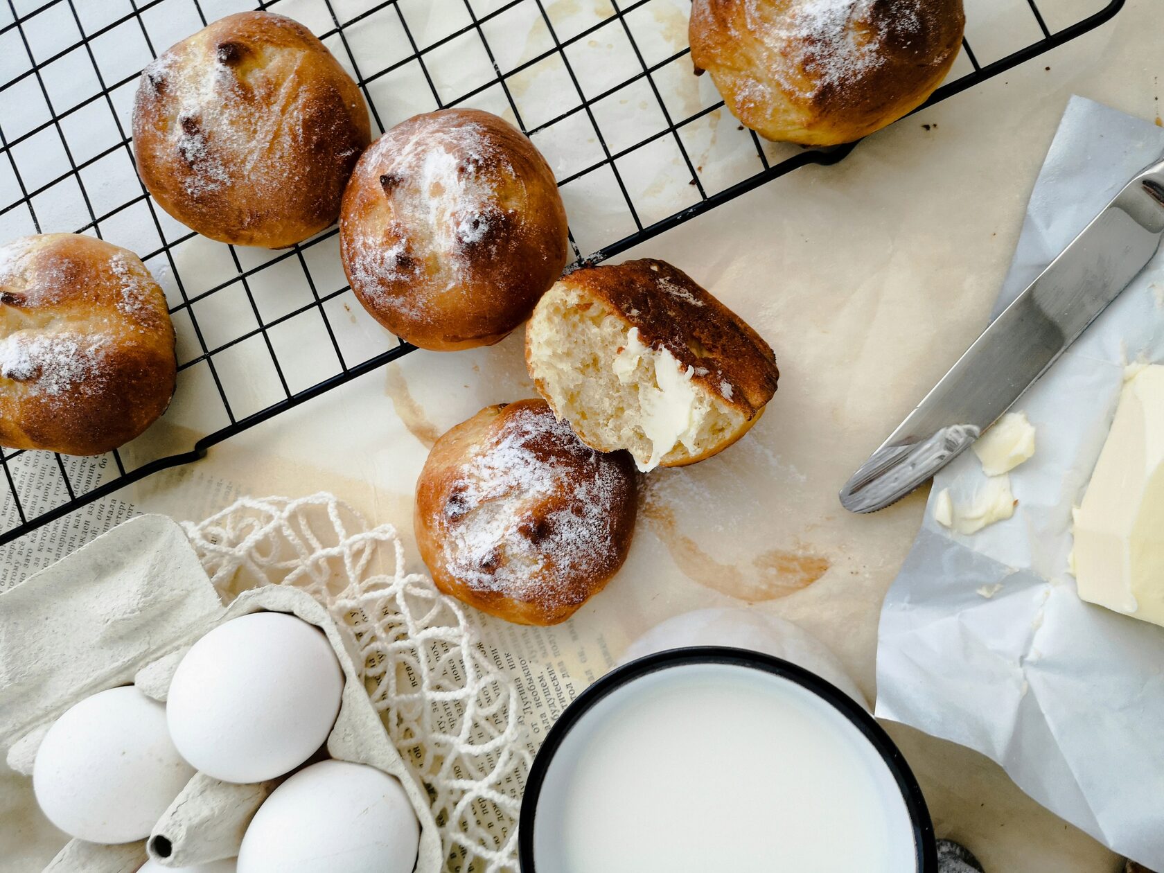 Бриошь (в косе из пяти жгутов)