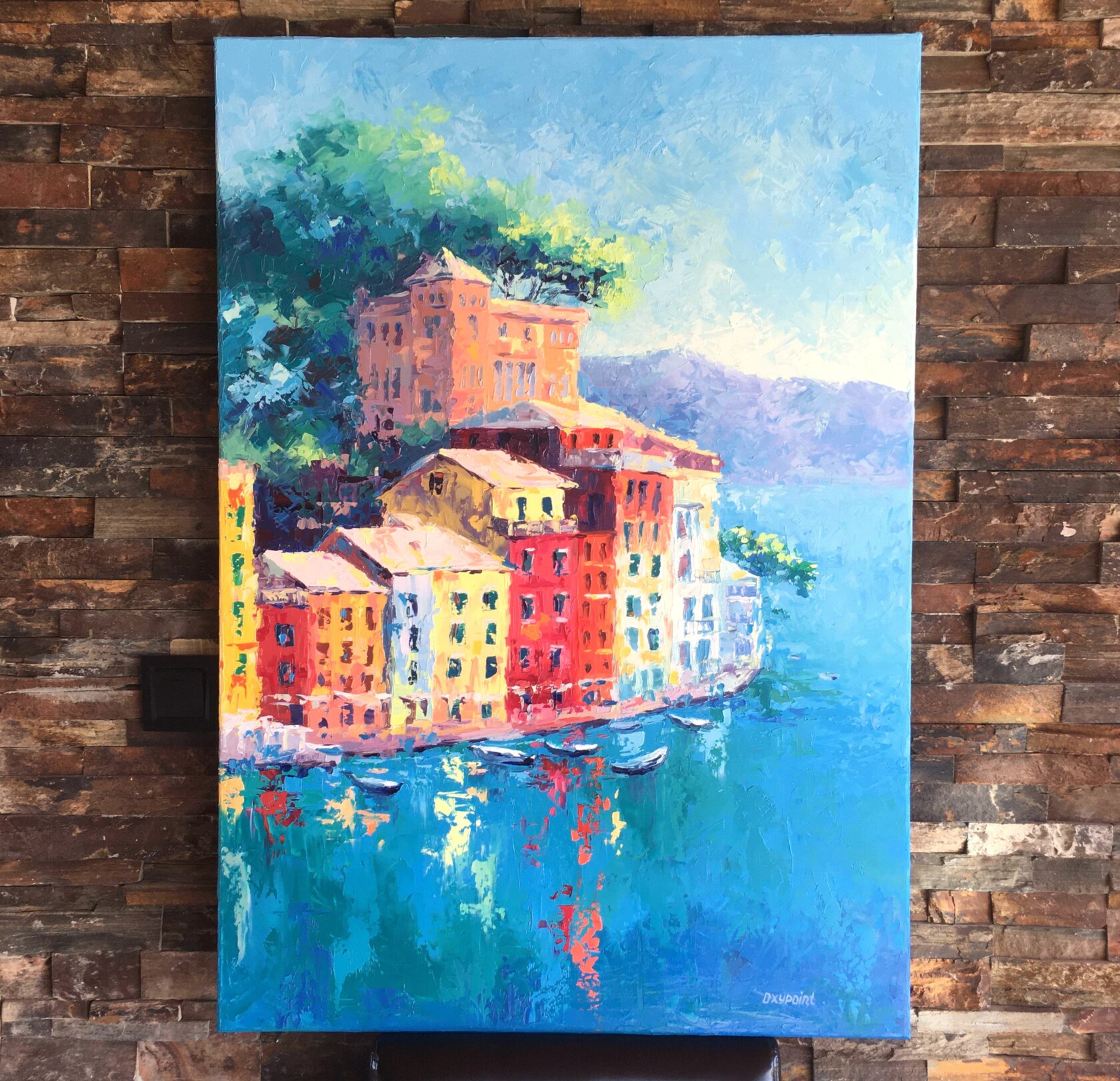 Portofino oil painting art