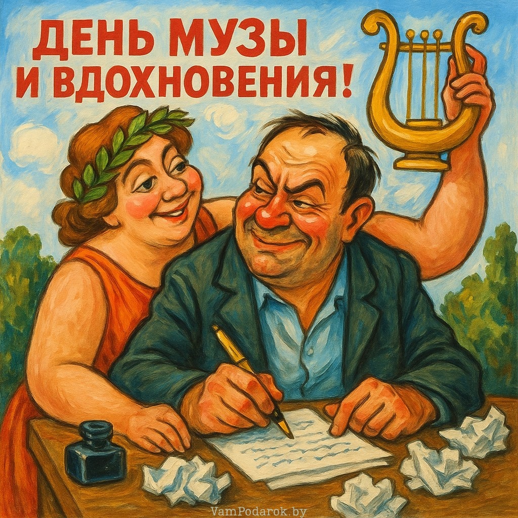 21 мая - День музы и вдохновения - открытка