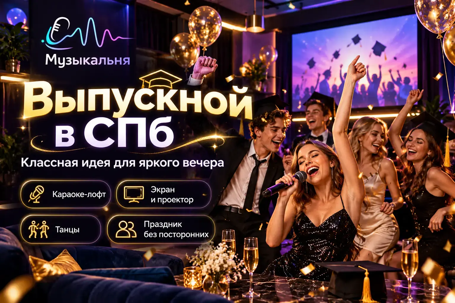Выпускной в лофте в Санкт-Петербурге: идеи для яркого праздника
