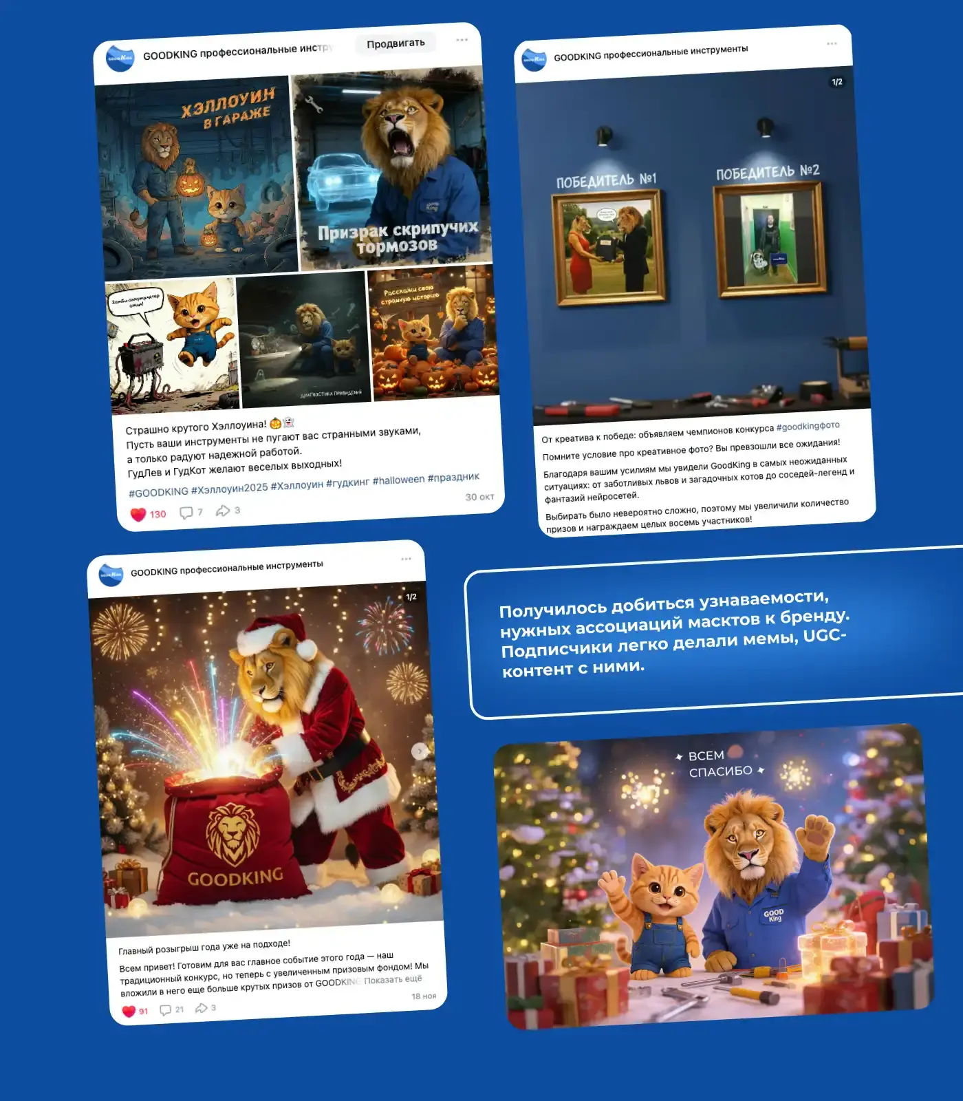 SMM-кейс: Хэллоуин-конкурс, розыгрыши, UGC-контент и высокая вовлеченность аудитории с маскотами бренда