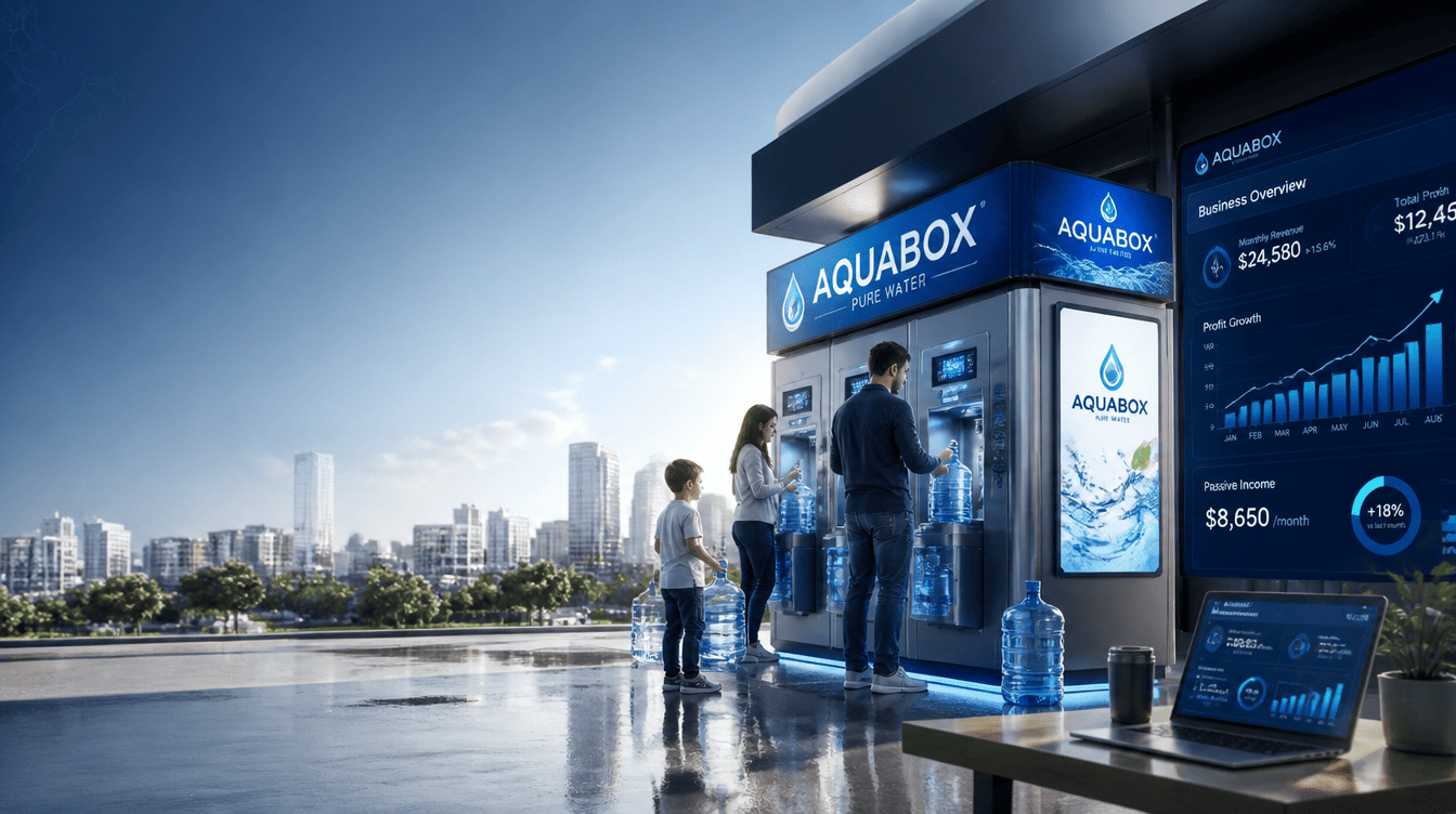 Ozbekistonda tayyor biznes: Aquabox suv vending avtomatlari