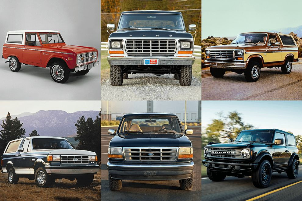 История шести поколений Ford Bronco