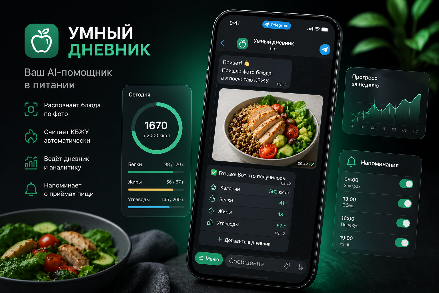 Telegram-бот «Умный дневник»