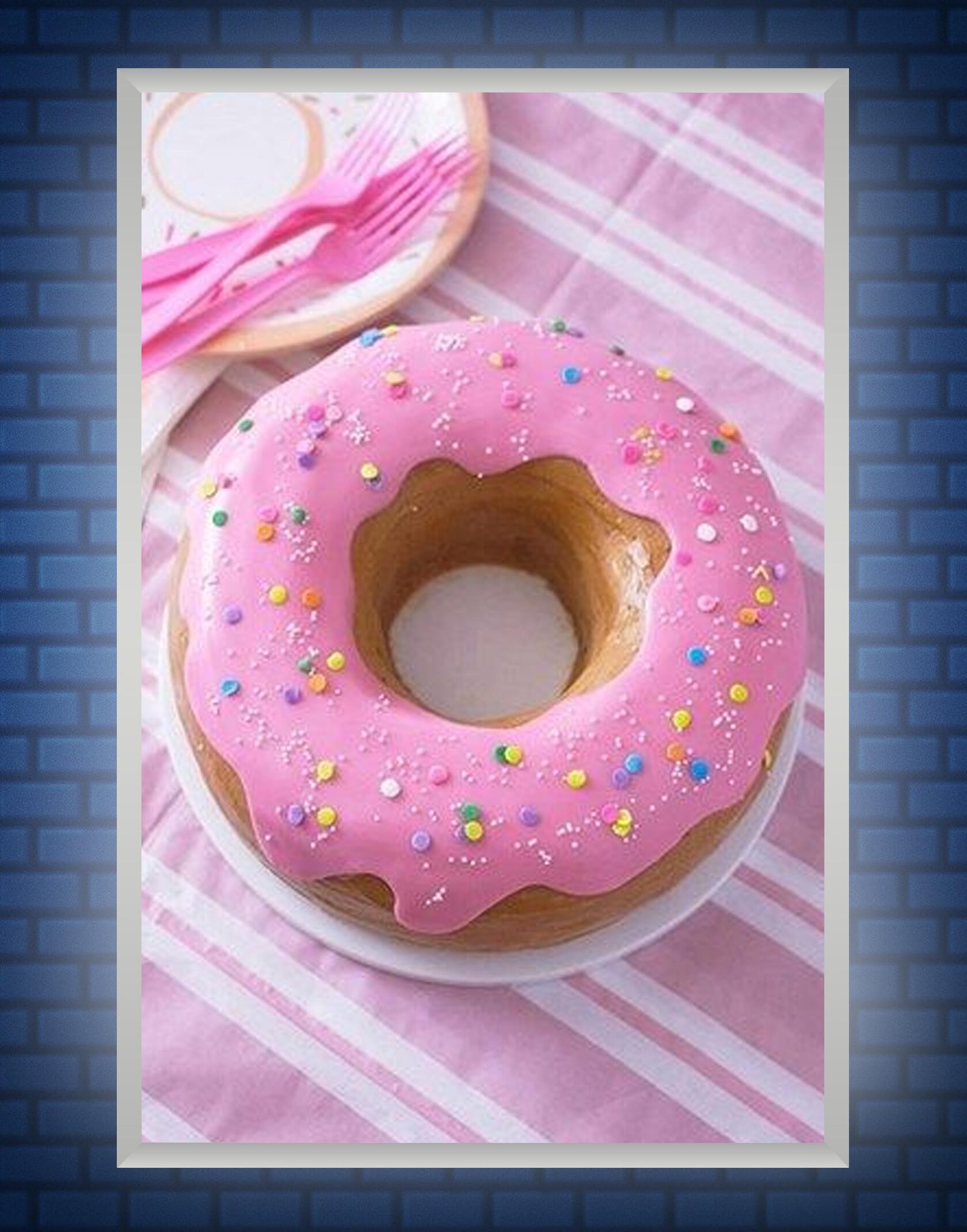 Розовый Пончик С Посыпкой