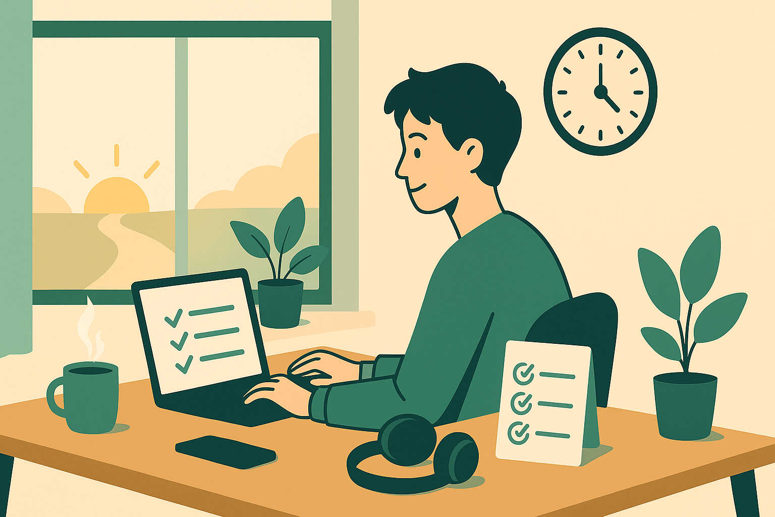 Утро удаленщика