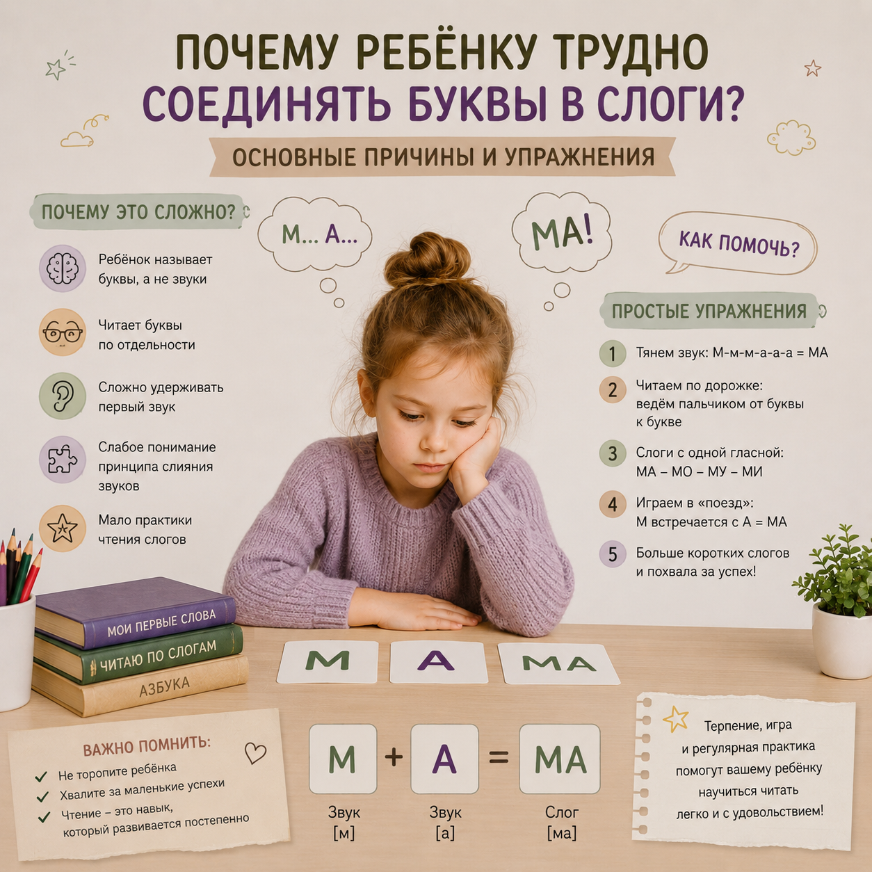ребёнок не умеет соединять буквы в слоги - Марина Точилина онлайн репетитор по чтению