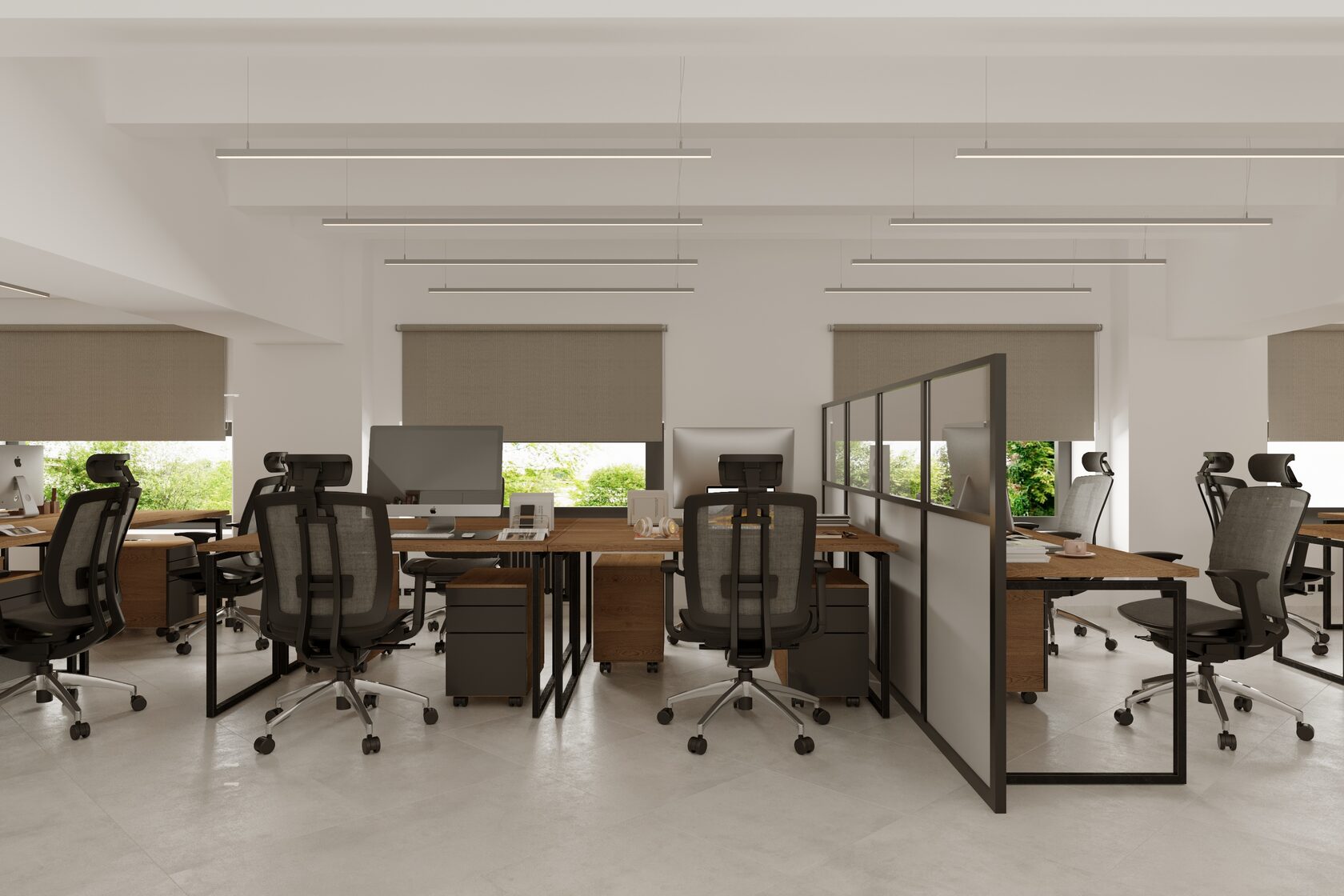Офис компании «Аврора», 720 м², хай-тек