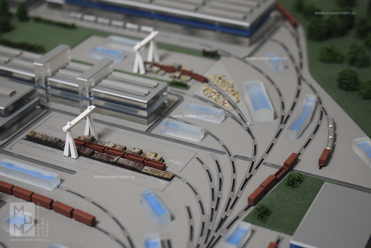 макет завода в подарок 