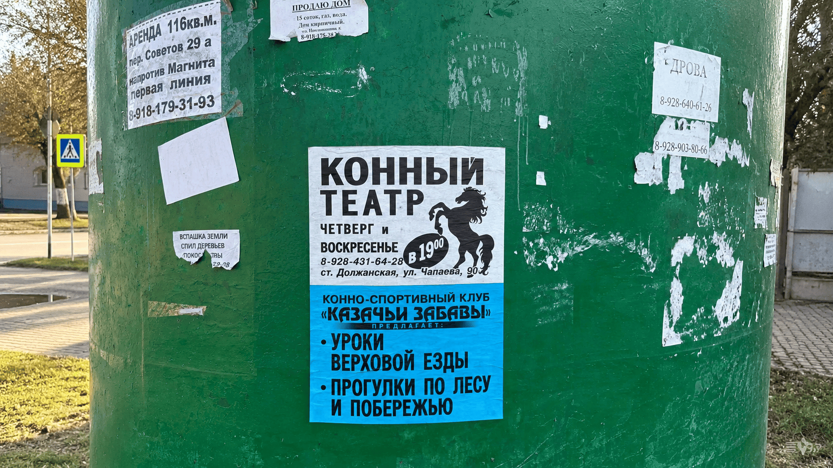 Листовка с адресом КСК 
