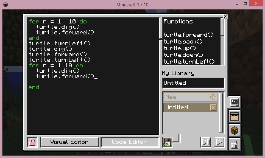 Minecraft coding. Программирование в среде майнкрафт. Кодинг майнкрафт. Программирования майнкрафт черепашка программирование. Мод на программирование в майнкрафт.