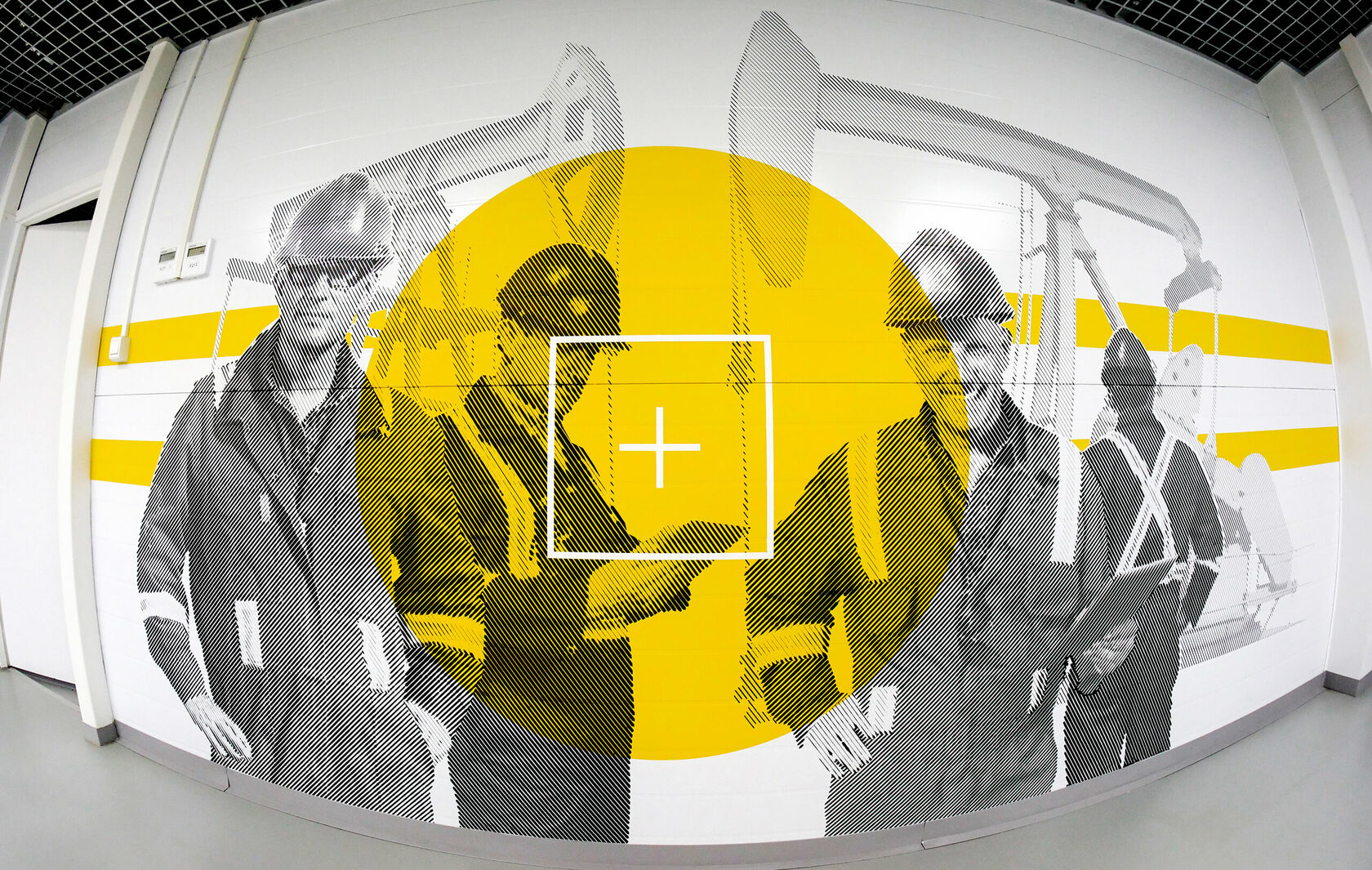 Роспись стен на заводе Горэлтех 