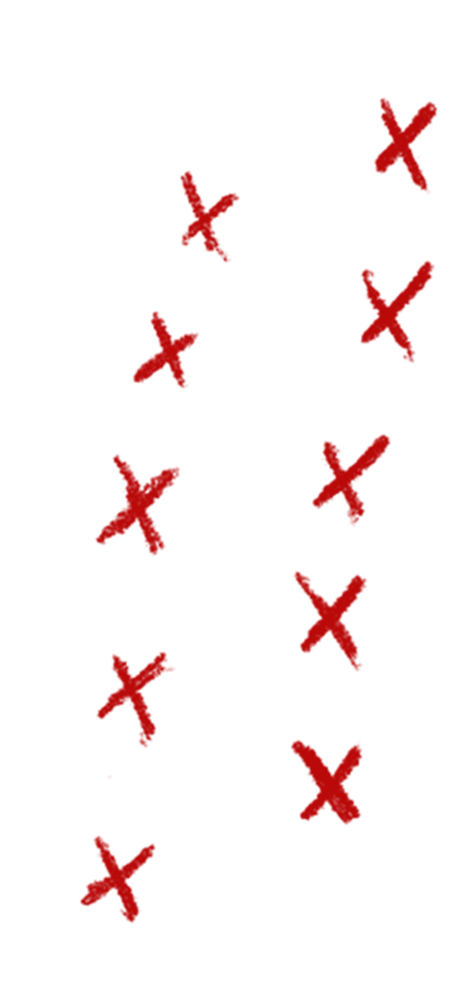 красные крестики