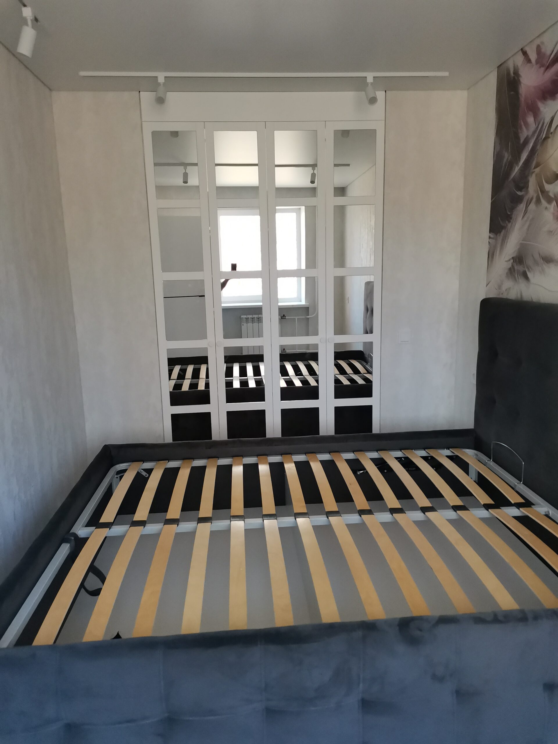 Гардеробная спальня шкаф купе на заказ распашной, наполнение