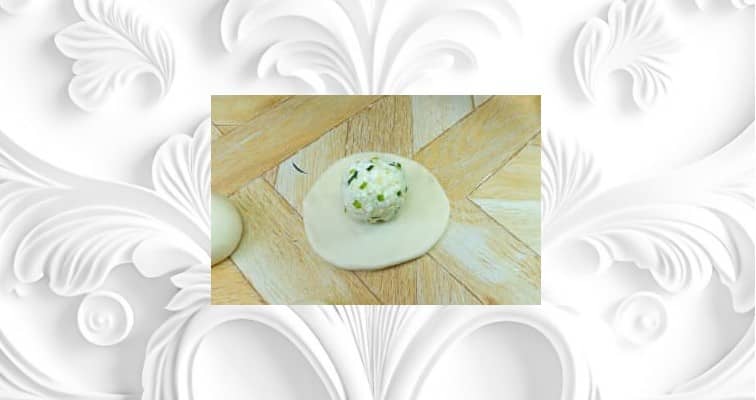 Приготовление хычин с творогом и сыром на сковороде: шаг 6