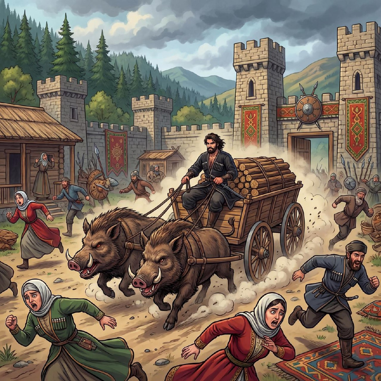 Адыгейские сказки: Батыр, сын медведя